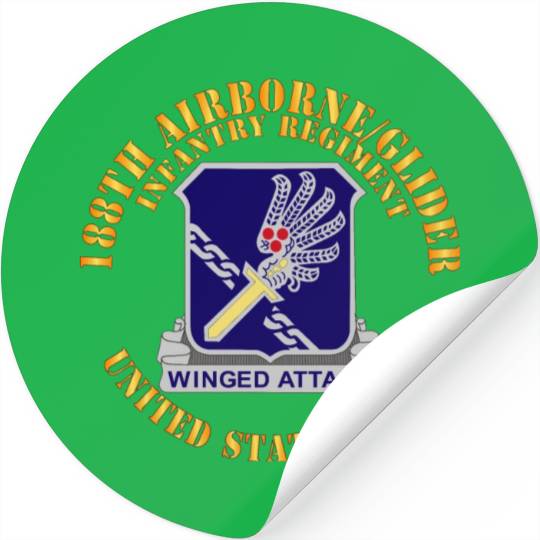Army 188th Airborne Glider Infantry Regiment DUI X Stickers