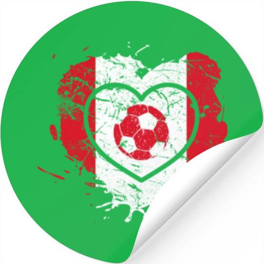 I Love Peru, I Love Football Stickers