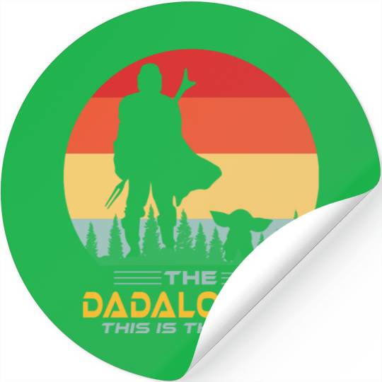 Funny The Dadalorian This is The Way,Fathers Day Stickers