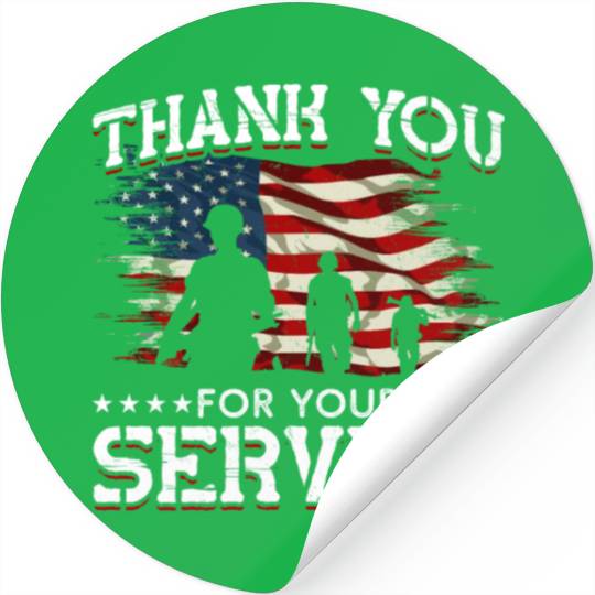 Memorial Day American Flag Patriotic Soldier US Stickers