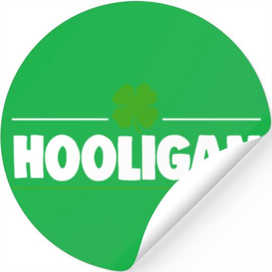 Hooligan Ireland Clover Stickers