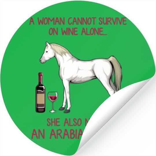 Horse Lover Wine Lover Stickers