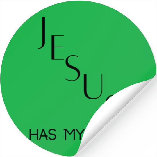 Jesus Has My Back Stickers