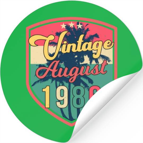 August 1986 Gift Idea Stickers