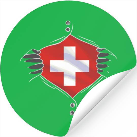 Switzerland flag proud Stickers