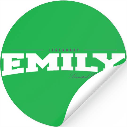 Emily Name Limited Edition Funny Retro Vintage 80s Stickers