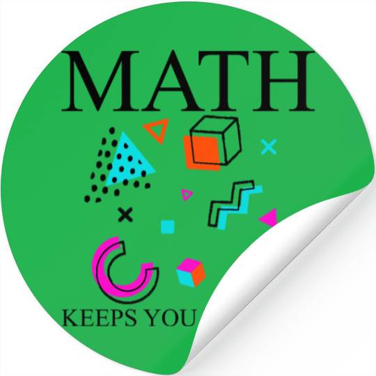 Math Keeps You In Shape Stickers