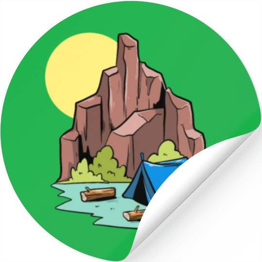 Camper Campsite Camp Camping Stickers