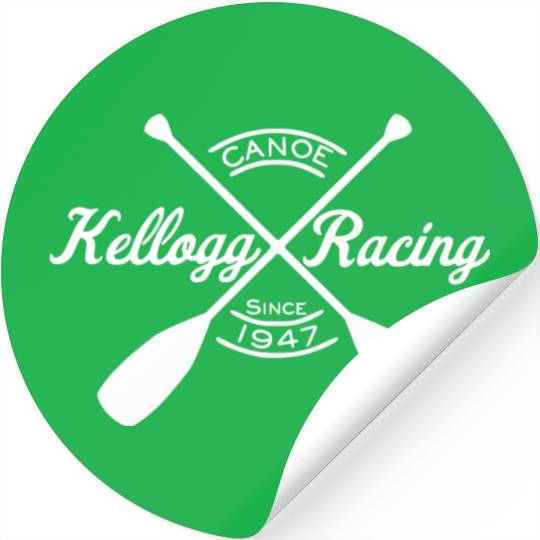 Kellogg Canoe Racing -WHITE Stickers