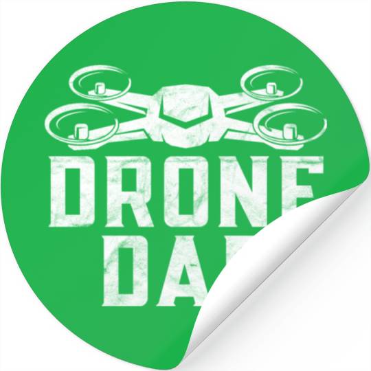 Drone Dad Funny Drone Pilot Quadcopter Stickers