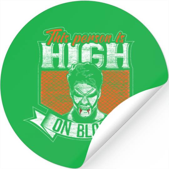 Halloween Vampire Blood Trick Or Treat Gift Stickers