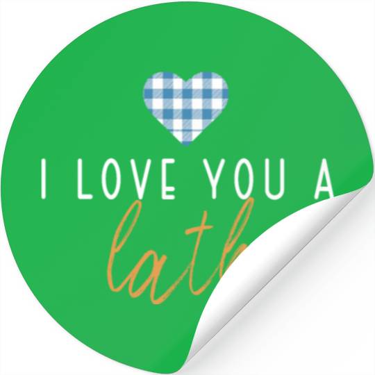 I Love You A Latke Funny Jewish Pun Hanukkah Stickers