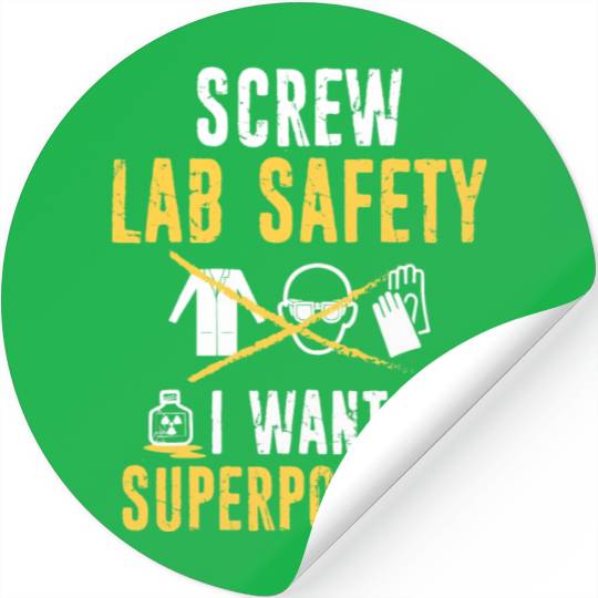 Biology Screw Lab Safety Biologist Chemist Science Stickers