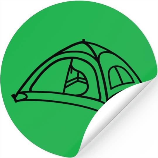 Tent Design Cool Camping Stickers