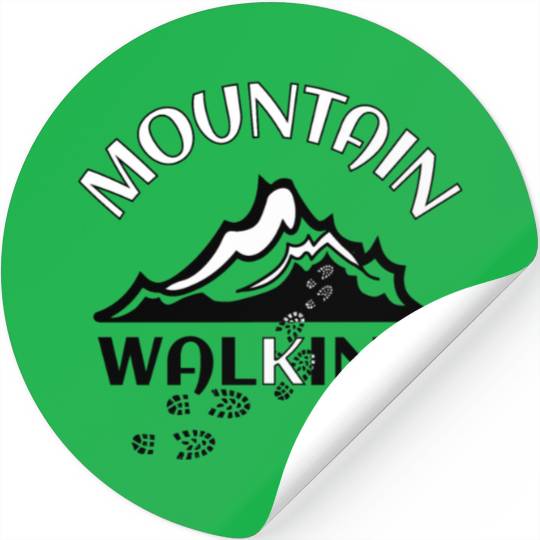 mountain walking Stickers