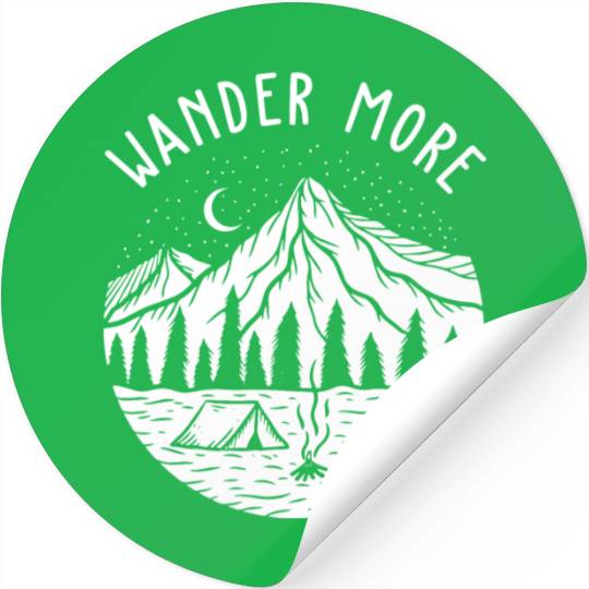 Mountains Landscape Celestial Nature Camping Stickers