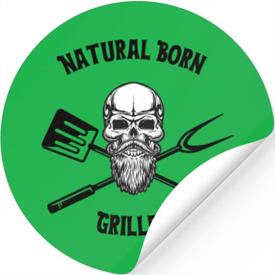 Natural Born Griller Stickers