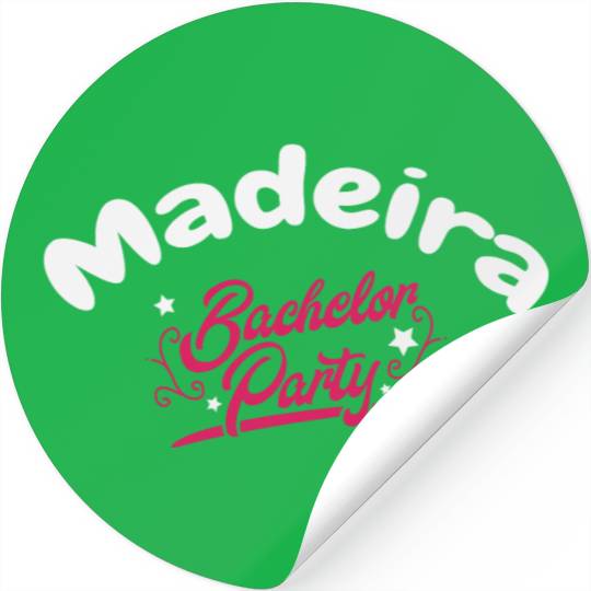Bachelor Party Stickers Madeira Pre Wedding