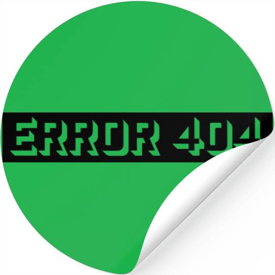 404 message error computer Stickers