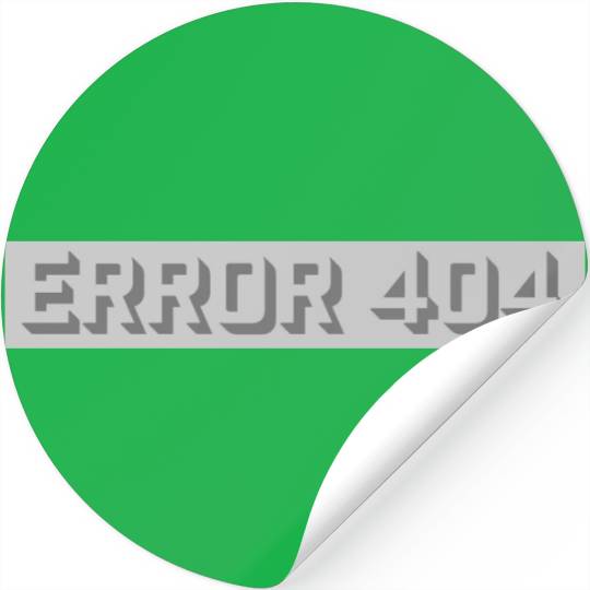computer nerd error 404 Stickers