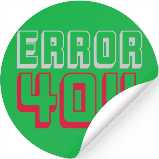 Error 404 computer connection Stickers