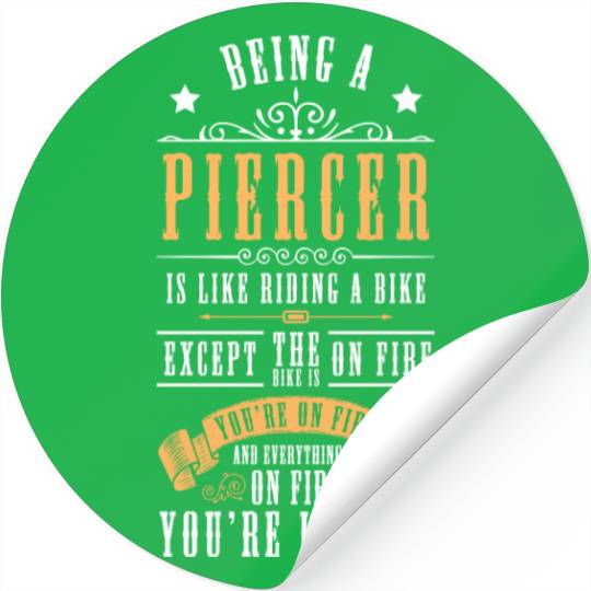 Piercing Work Ring Stickers
