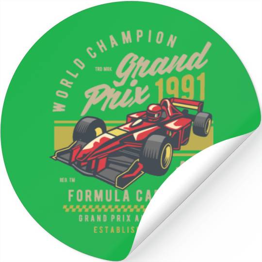 Formula Car Race Stickers