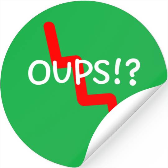 Market Crash Oups!? Stickers