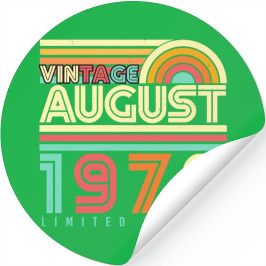 August 1978 Vintage Stickers