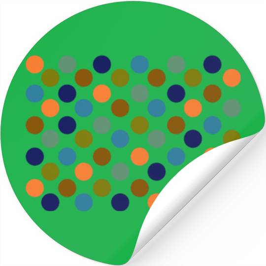 Dots - 1970's Autumn Spots Stickers