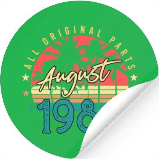 August 1986 Gift Idea Stickers