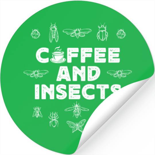 Entomology Insect Coffee Lover Bugs Moths Stickers
