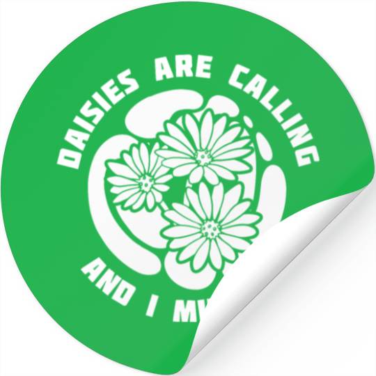 Daisy Garden Gardening Gardener Stickers