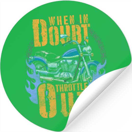 Motorcyclist Chopper Supermoto Cross Stickers