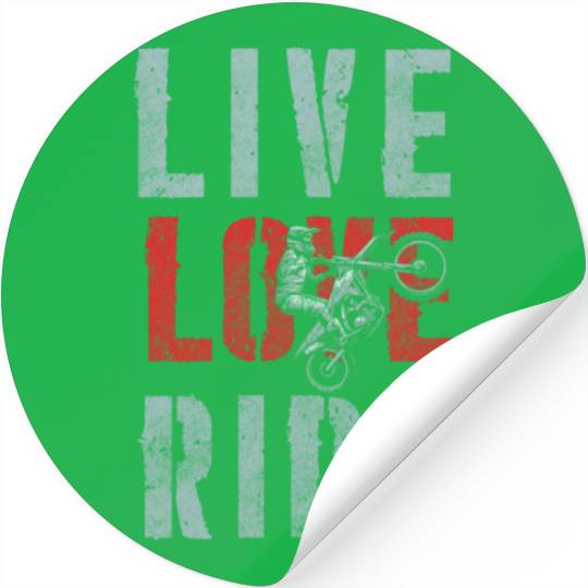 Biker Hard Rock Racing Motocross Stickers