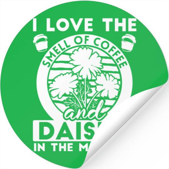 Daisy Garden Gardening Gardener Stickers