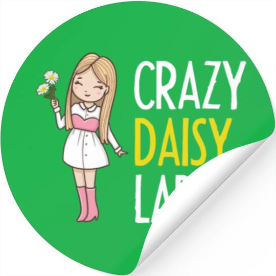 Daisy Garden Gardening Gardener Stickers