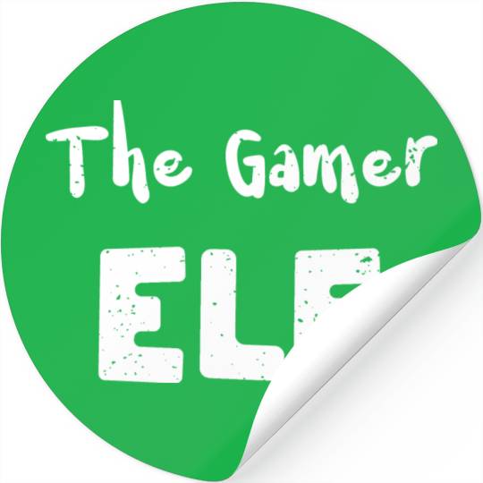 The Gamer Elf - Christmas Elf Stickers