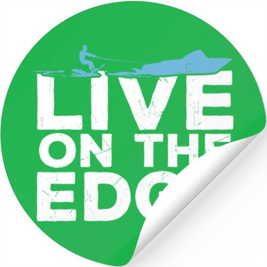 The Edge Water Skiing Stickers