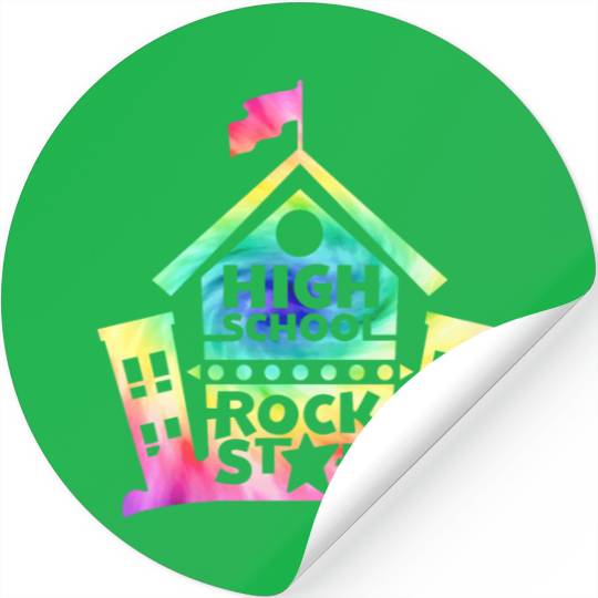 High School Rock Star Back to School Stickers