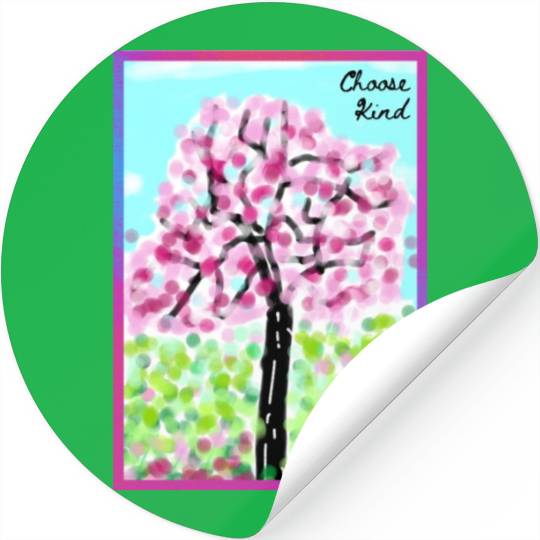 Choose Kind | Be A Kind Human | Cherry Blossom Stickers