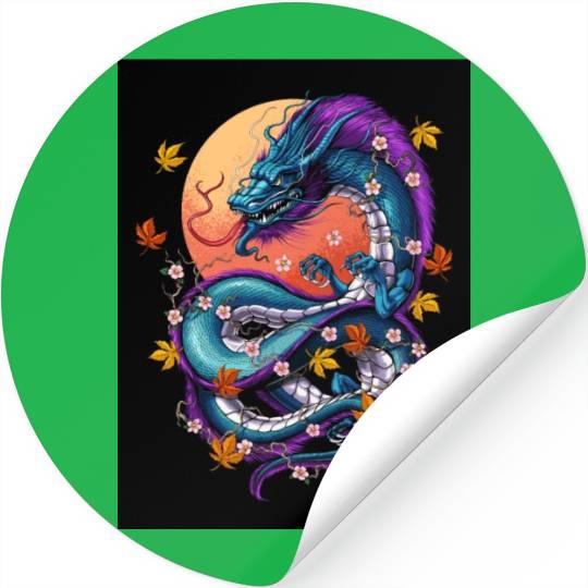 Japanese Dragon Stickers