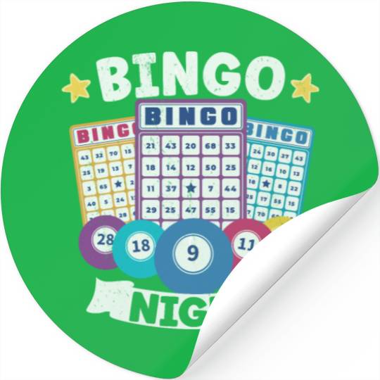 Bingo Card Game Grandma Bingo Player Bingo Cards Stickers