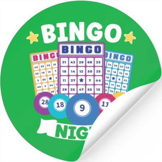 Bingo Card Game Grandma Bingo Player Bingo Cards Stickers