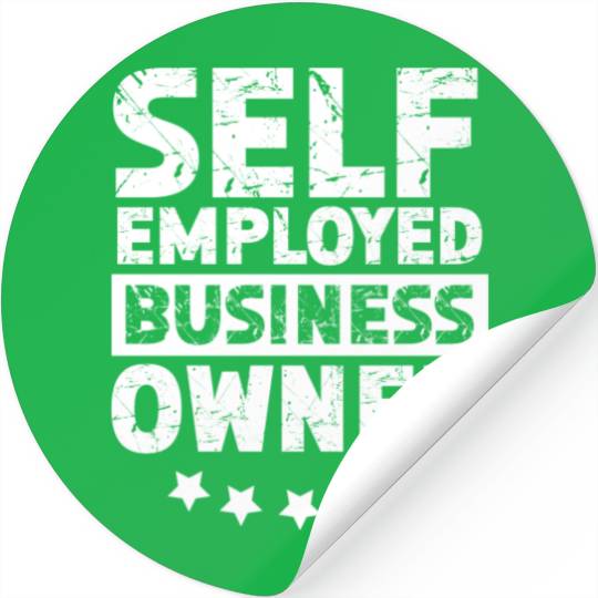 Self Employed Business Owner Work Freelancer Boss Stickers