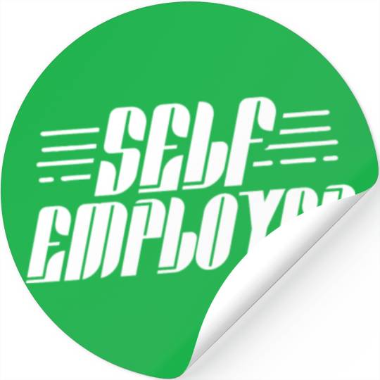 Self Employed Freelancer Work Job Boss Stickers