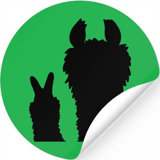 Silhouette No Drama Llama Stickers
