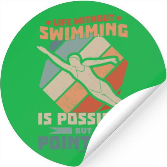 To swim Stickers