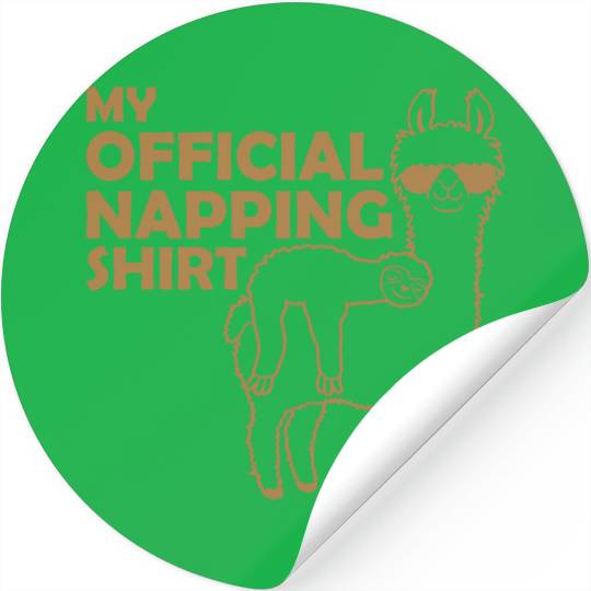 sloth llama napping Stickers