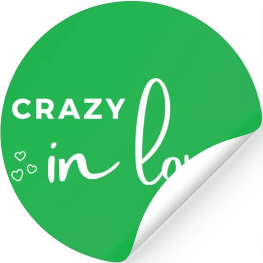 hen night crazy in love bride bachelorette party Stickers